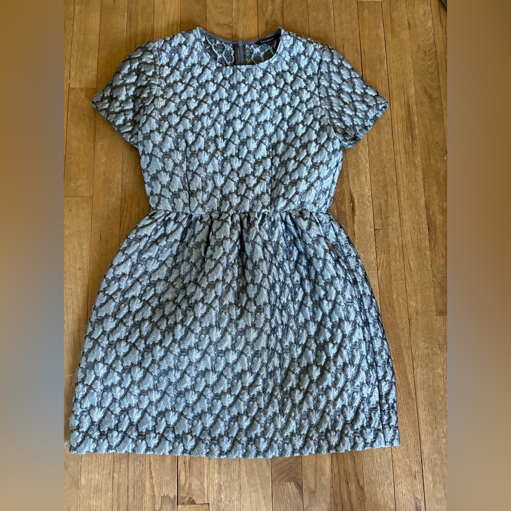 Tara Jarmon Paris jacquard bell shaped dress, size 38